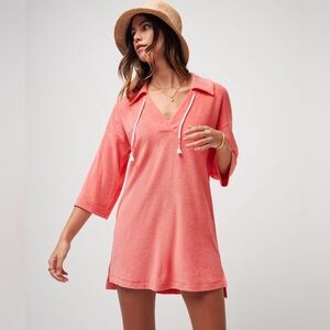 Travis Mathew Brunch Me Baby Terry Dress Shell Pink